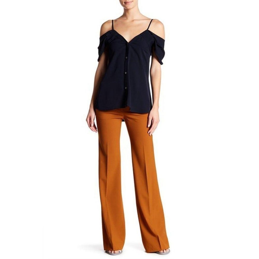 NWOT THEORY Women's Wide Leg Cotton Dress Pant